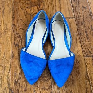 JCrew blue side flats